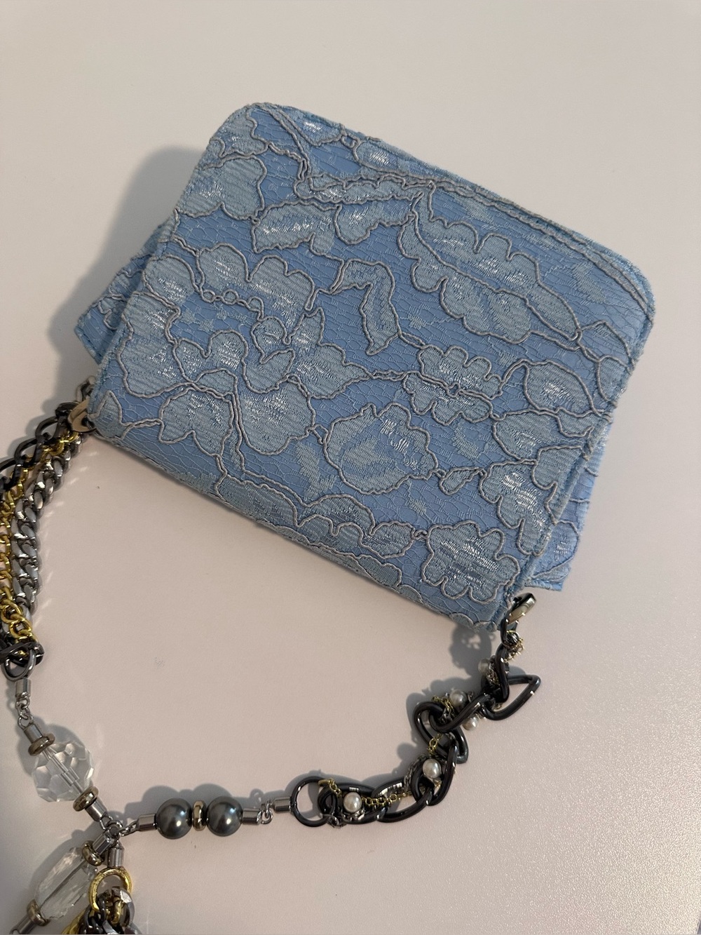 Dolce Gabbana Rare lace rhinestone evening shoulder bag - Picture 8 of 17